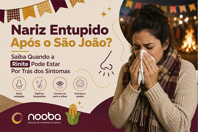 Nariz Entupido Após o São João? Saiba Quando a Rinite Pode Estar Por Trás dos Sintomas