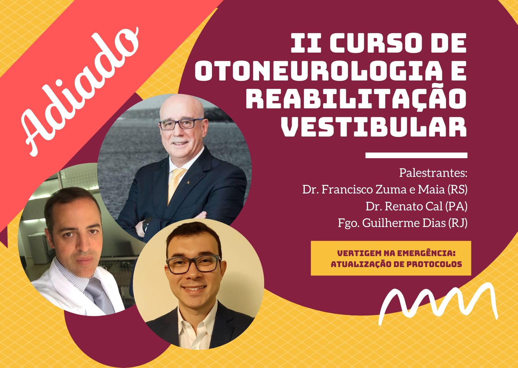 ADIADO II Curso de Otoneurologia e Reabilitação Vestibular